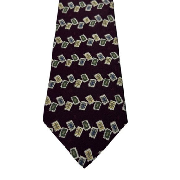 Vintage Ralph Lauren Chaps Silk Tie Quiet Luxury Old Money Striped Formal Career - Picture 5 of 9